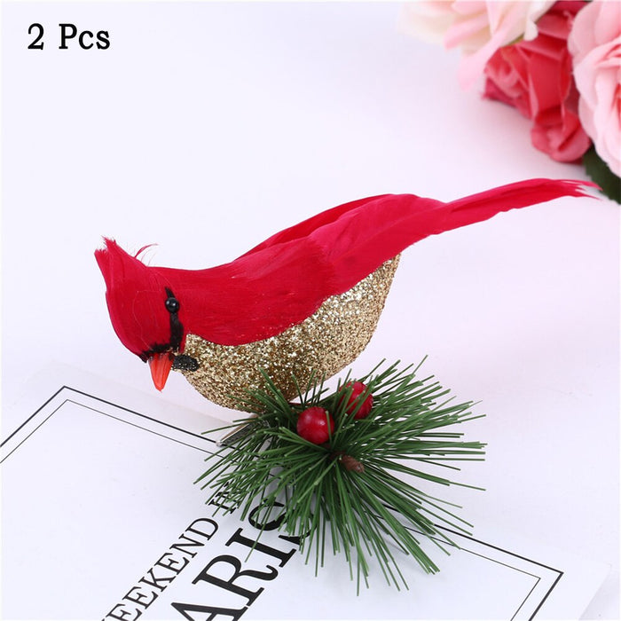 Feathered Parrot Figurine for Elegant Garden and Home Decor