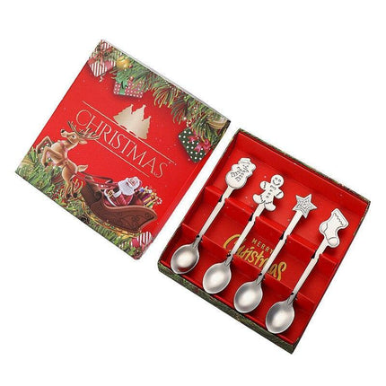 Joyful Holiday Spoon Set for Festive Dining
