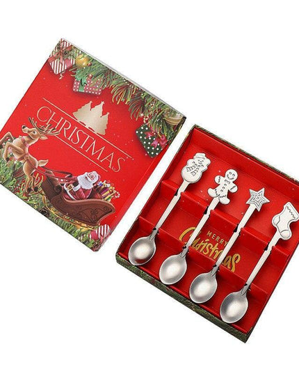 Joyful Holiday Spoon Set for Festive Dining