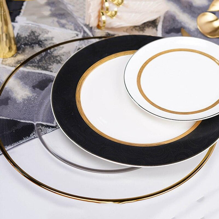 Elevate Dining Experience with Luxurious Botanical Ceramic Plates