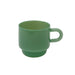 Vintage Jade Glass Mug - 8oz Heat Resistant Tea & Coffee Cup