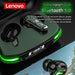 Wireless Lenovo GM3 Gaming Headphones with Noise-Cancellation and Digital Display