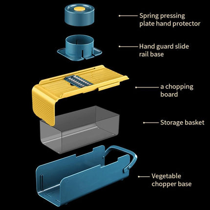 Versatile 5-in-1 Kitchen Vegetable Slicer and Chopper for Quick Meal Prep