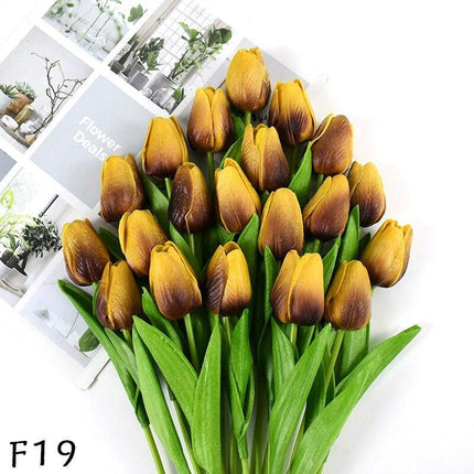 Elegant 31-Piece Faux Tulip Arrangement - Enhance Your Celebrations
