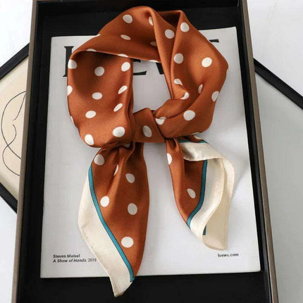 Elegant Leopard Print Silk Scarf - Premium Women's Fashion Accessory