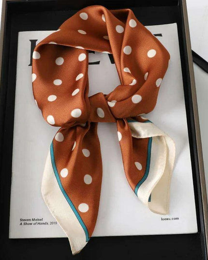 Elegant Leopard Print Silk Scarf - Premium Women's Fashion Accessory