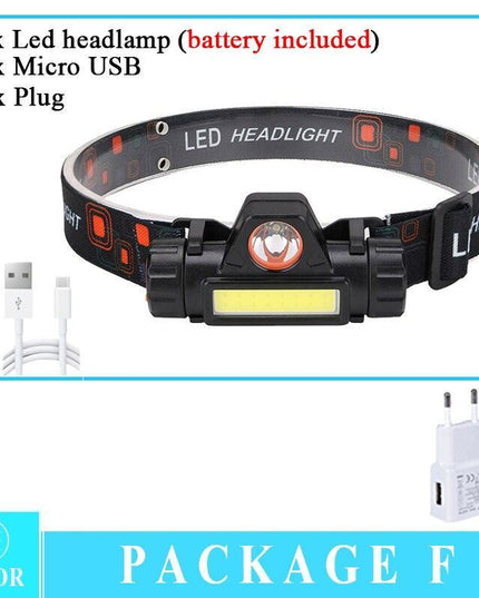 Compact Adventure COB Headlamp with Customizable Lighting and Comfort Fit