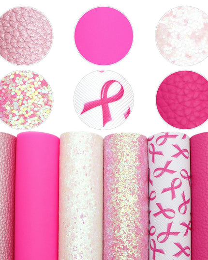 Elegant Pink Lychee Glitter Faux Leather Craft Sheets for Stunning DIY Projects