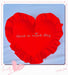 Heartfelt Love Ruffle Cushion - Premium Cotton Accent Pillow for Home Décor