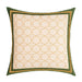 Green Foliage Reversible Velvet Cushion Cover with Moss Print