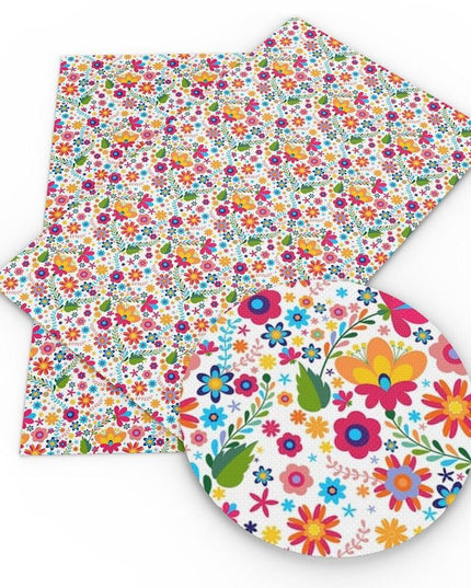 Blooming Inspiration Synthetic Leather - Unleash Your Creative Vision