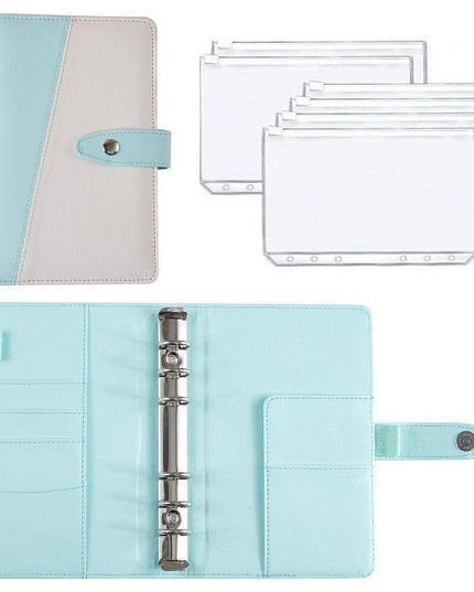 Elegant A6 Vegan Leather Organizer with Customizable Pages and Secure Zip Pockets for Seamless Planning