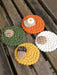 Elegant Round Wool Felt Coasters - Stylish Surface Protection Set