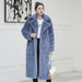 Opulent Faux Rabbit Fur Long Jacket - Winter Fashion Statement