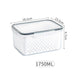 Fresh Produce Storage Solution with Drain Basket and Transparent Lid