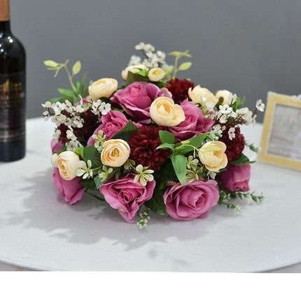 Sophisticated Round Floral Arrangement for Celebratory Events