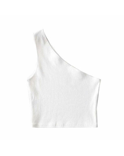 Chic One-Shoulder Summer Crop Top for Effortless Elegance