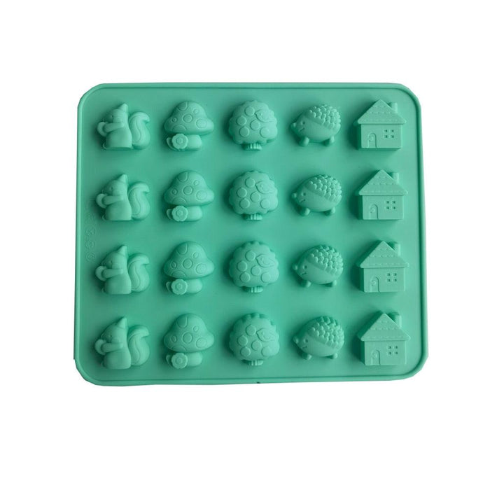 Animal Kingdom 3D Silicone Mold - Versatile Craft and Baking Tool with Hippo Lion Bear Designs