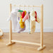 Wooden Pet Clothing Organizer Stand with Charming Festive Design and Storage Solution
