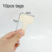 Eco-Friendly Wooden Plant Tags Set - 10 T-Type Labels with Marker Pen