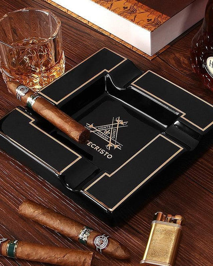 Luxury Ceramic Cigar Trough Ashtray for the Discerning Aficionado