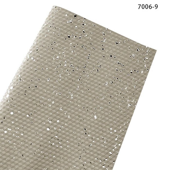 Glimmering Diamond Texture Faux Leather Sheet - Jumbo Size, Sparkling Effect, 0.8MM Thickness
