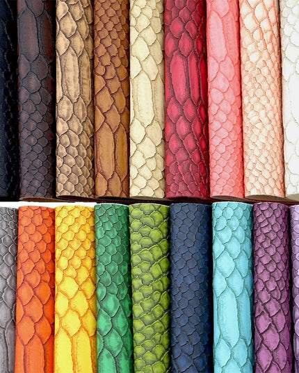 Elegant Gator Textured Matte Faux Leather Crafting Roll - Premium Quality for Creative Projects