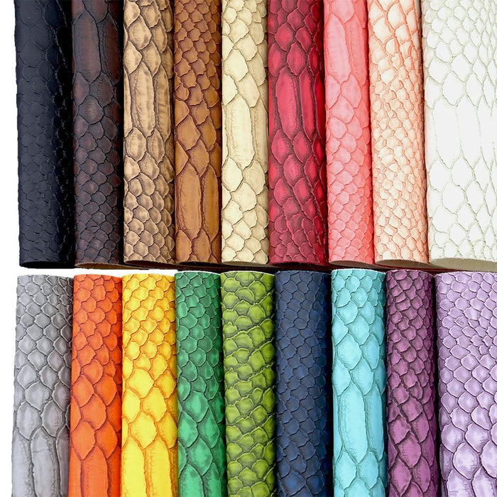 Gator Matte Faux Synthetic Leather Fabric Roll - Luxurious 30x134cm Crafting Essential