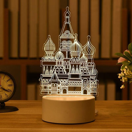 Enchanting 3D Illusion LED Night Light - Illuminate Your Space with Wonder