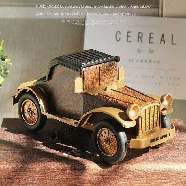 Vintage Style Bluetooth Speaker with Enhanced Bass - Perfect Audio Companion for Music Lovers