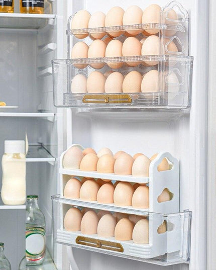 Fresh Egg Keeper with Stackable Organizer Tray