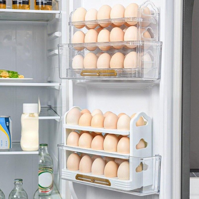 Refrigerator Egg Holder with Freshness Locking System
