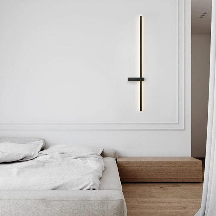 Brass LED Wall Sconce with Modern Nordic Design and Adjustable Color Temperature