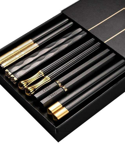 Colorful Premium Non-Slip Chopsticks Set: 5 Pairs for an Authentic Japanese Dining Experience