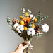 Eucalyptus and Daisy Dried Flower Hanging Arrangement - Natural Charm