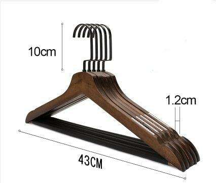 Elegant Lotus Wood Hanger Set of 5 - 10 pcs - Premium Closet Organization Solution