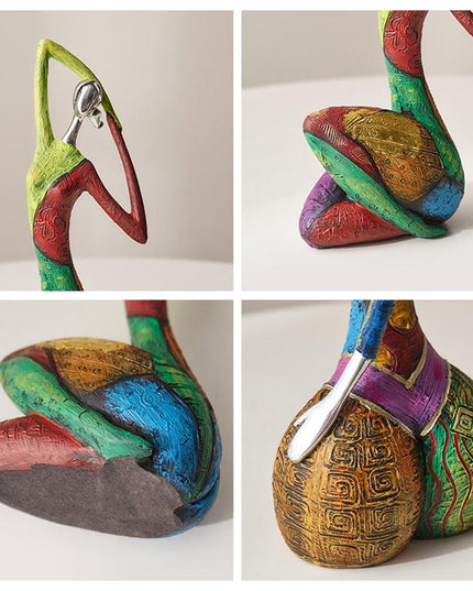 Vibrant Resin Abstract Sculpture for Modern Home Aesthetics