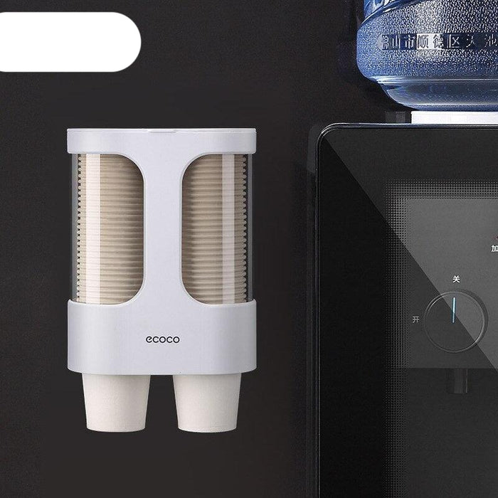 Paper Cup Storage Solution with Suction Cup Wall Mount