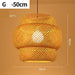Bamboo Art Chandelier - Hand-Woven Pendant Light for Sustainable Home Styling