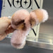 Luxurious Faux Fur Rabbit Hair Claw Hairpin - Chic Hair Accessory for Stylish Ladies