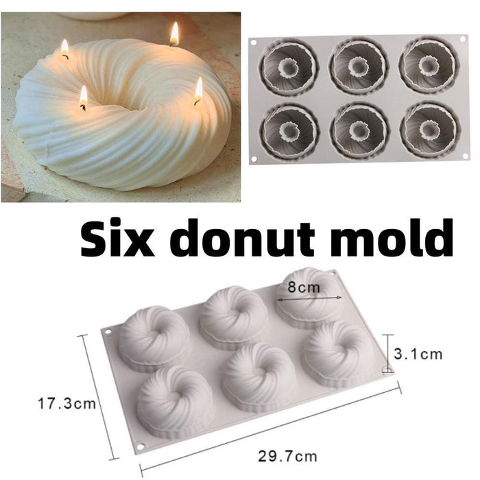 Circular Silicone Mold for Homemade Candle and Treat Crafting