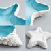 Coastal Ceramic Sea Shell Decor Set with Mediterranean Flair