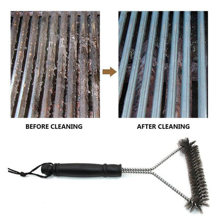 Ultimate Stainless Steel Grill Cleaning Brush - Essential BBQ Tool for Spotless Grates