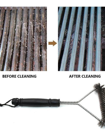 Ultimate Stainless Steel Grill Cleaning Brush - Essential BBQ Tool for Spotless Grates
