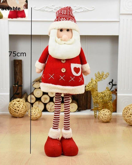 Enchanting Christmas Figurine Collection: Santa, Snowman, and Elk for Festive Home Decor