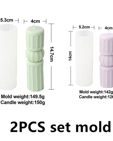 Chic Striped Geometry Silicone Mold for Elegant Crafting