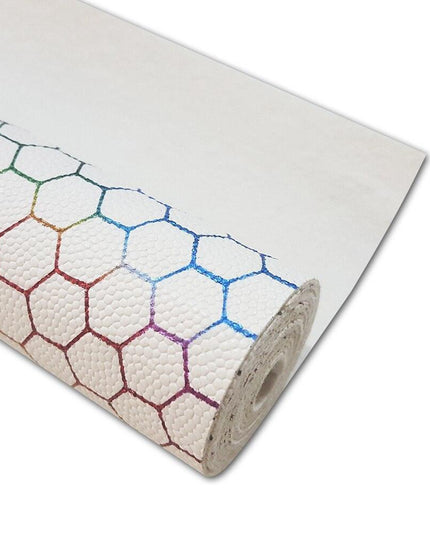 Sparkling White Faux Leather Craft Roll: Elevate Your DIY Masterpieces