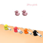 2pcs  duck pink