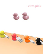 2pcs  duck pink