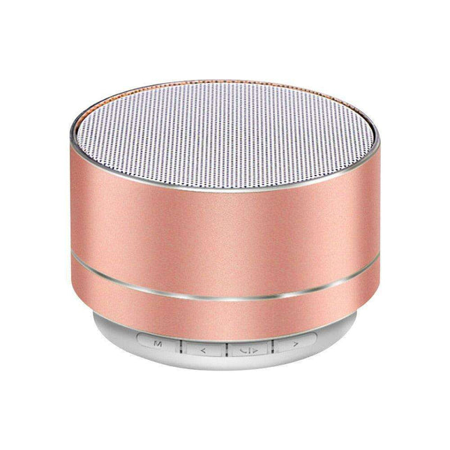 Compact Steel Gun Mini Bluetooth Speaker - Powerful Portable Subwoofer with Wireless Audio and Hands-Free Calling
